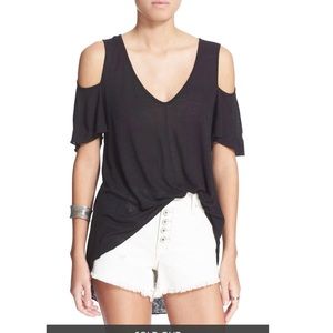 Free People Bittersweet Cold Shoulder Top XS